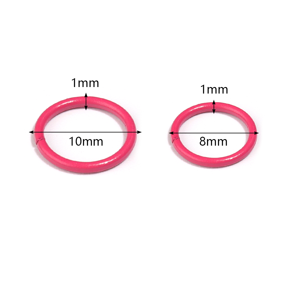 Jewelry Making Jump Rings - 50pcs 8/10mm Iron Split Ring Open