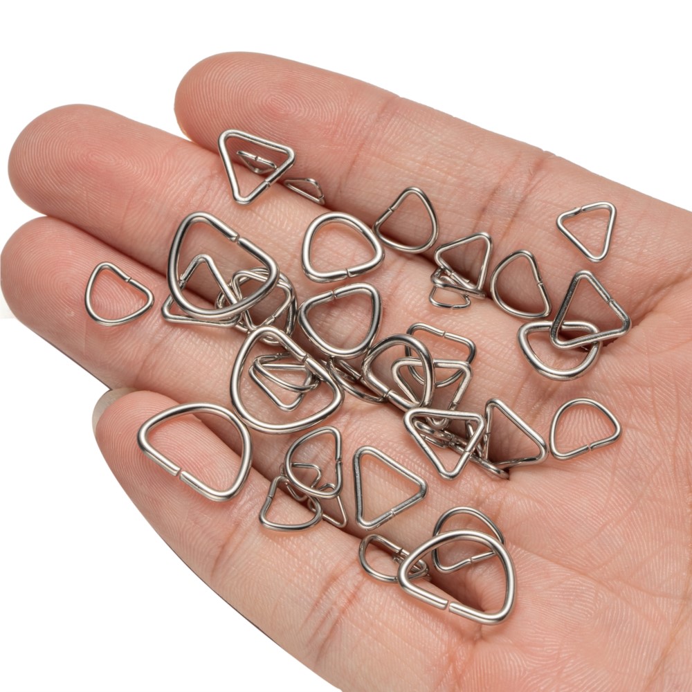 Jewelry Making Jump Rings - 100pcs Stainless Steel Open Triangle Oval
