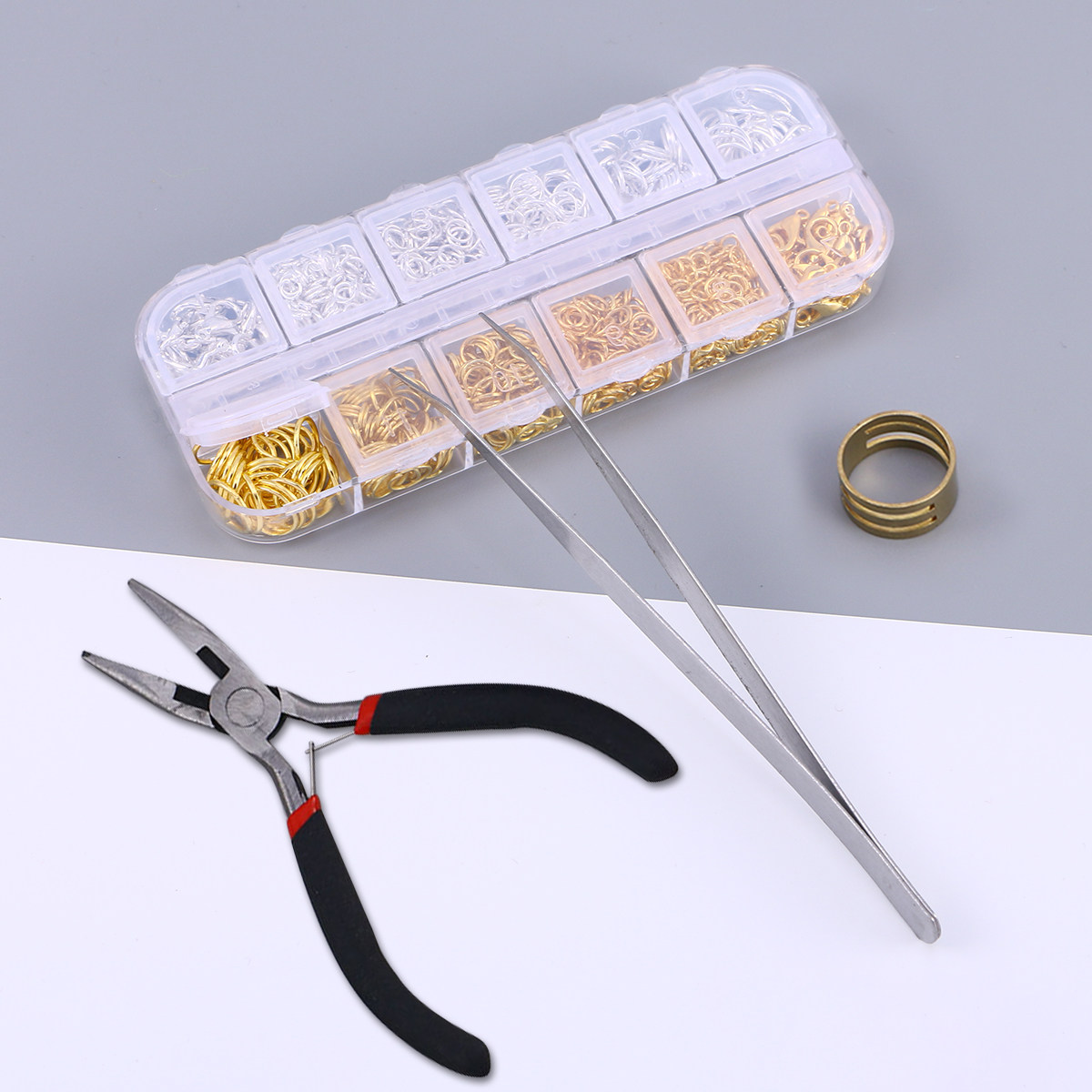 Lobster Clasp Silver - 1200Pcs Jewelry Accessories Combination Set Gold