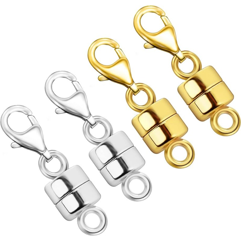 Lobster Clasp Silver - Magnetic Necklace Clasps and Closures with