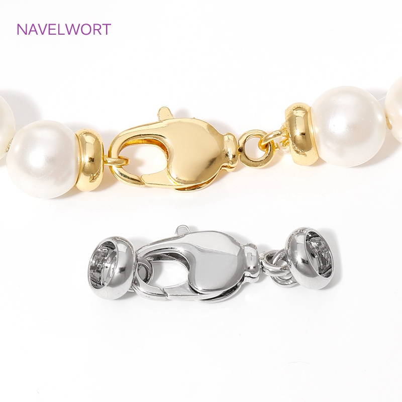 Jewelry Making Metal Supplies - 18K Gold Plated Brass Lobster Clasps