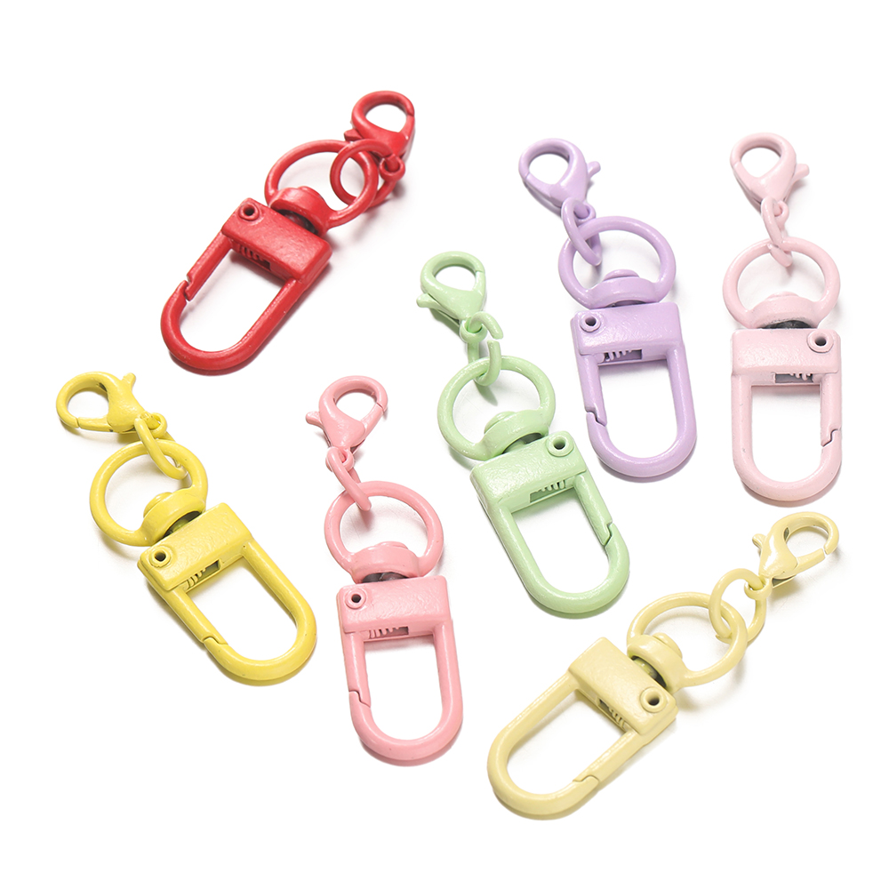 Lobster Clasp Silver - 10pcs/lot Colorful Lobster Clasp Hooks Keychain