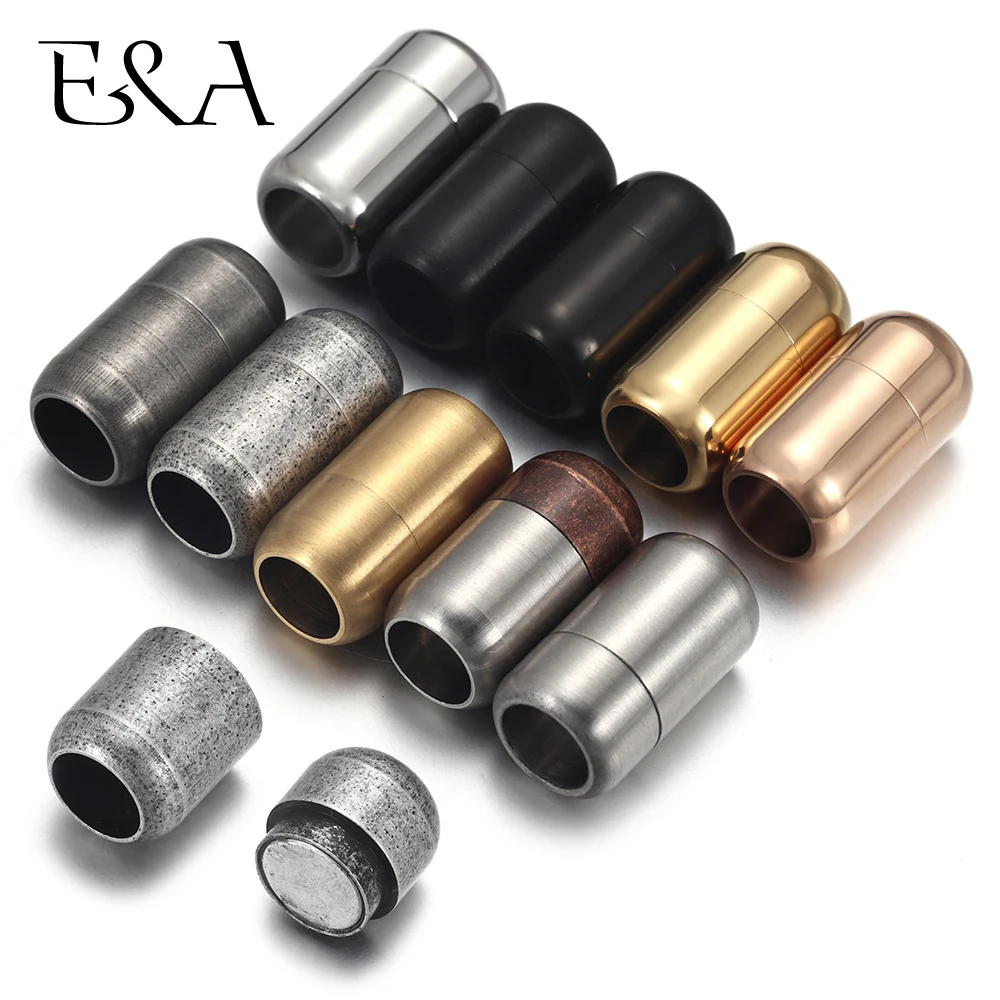 Jewelry Making Metal Supplies - Stainless Steel 3mm-8mm Round Magnetic Clasps