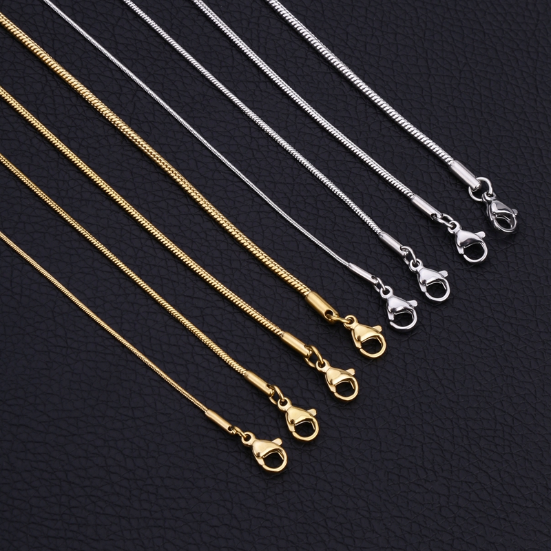 925 Sterling Silver Snake Chai - Lobster Clasp Silver recension och pris