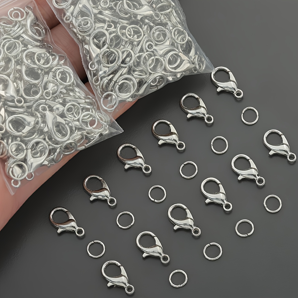 1/2/300pcs Lobster Clasps Open - Jewelry Making Jump Rings recension och pris