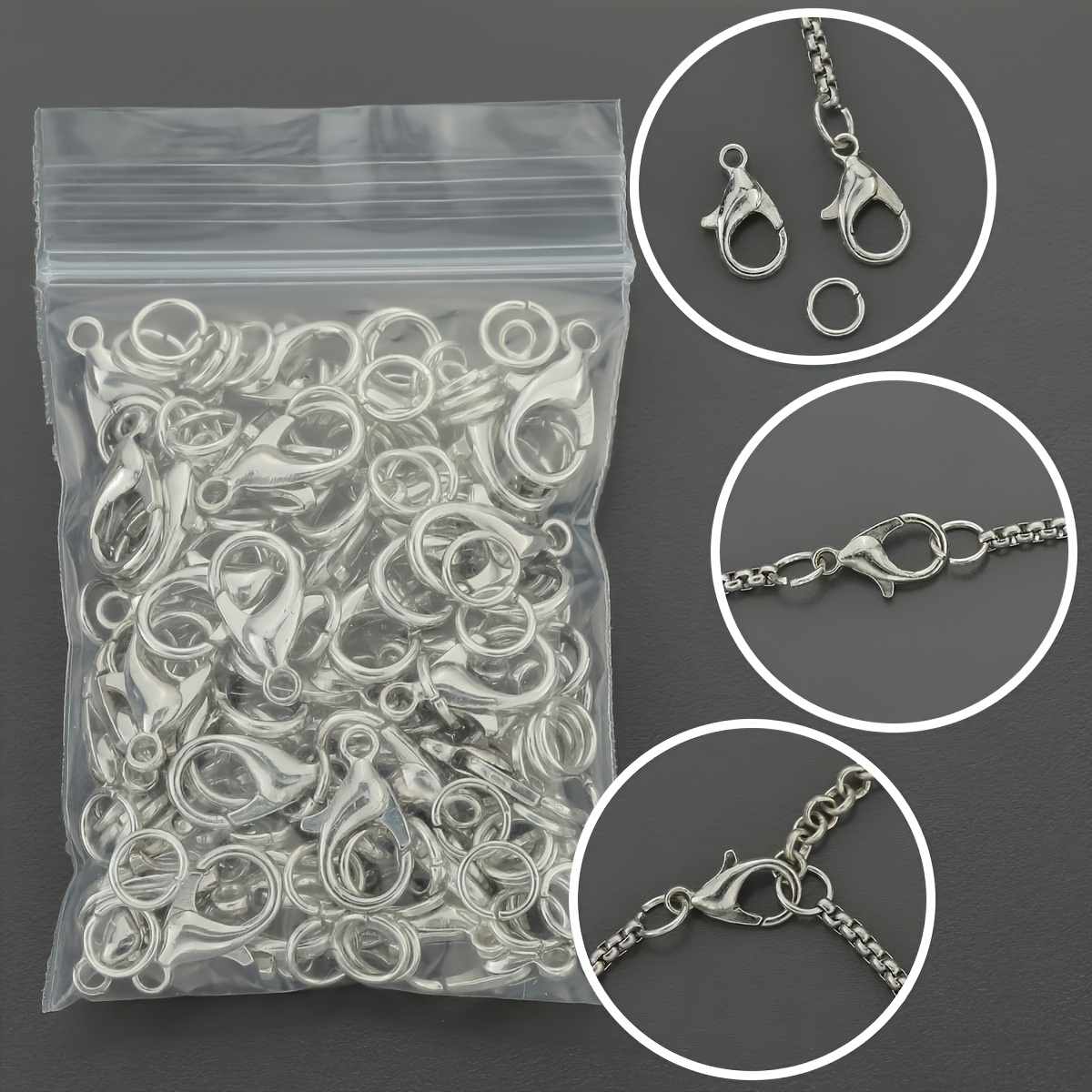 1/2/300pcs Lobster Clasps Open - Jewelry Making Jump Rings recension och pris