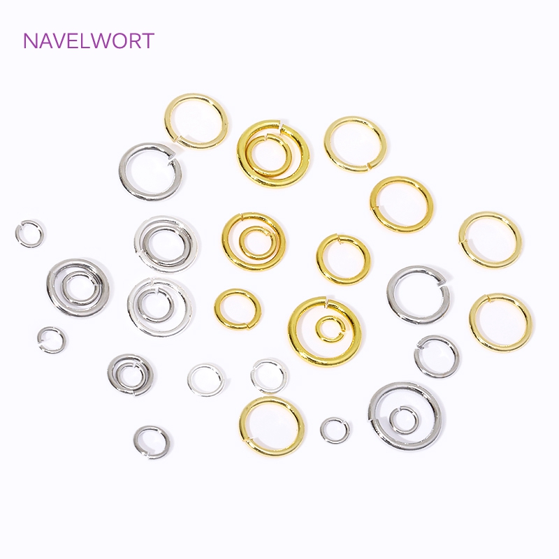14K/18K Gold Plated Split Ring - Jewelry Making Jump Rings recension och pris