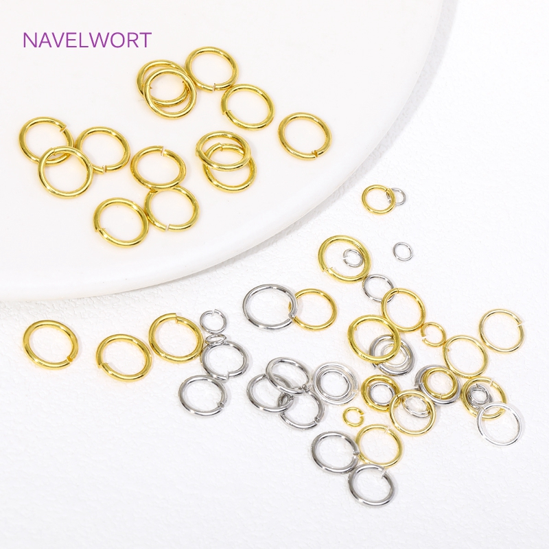 14K/18K Gold Plated Split Ring - Jewelry Making Jump Rings recension och pris