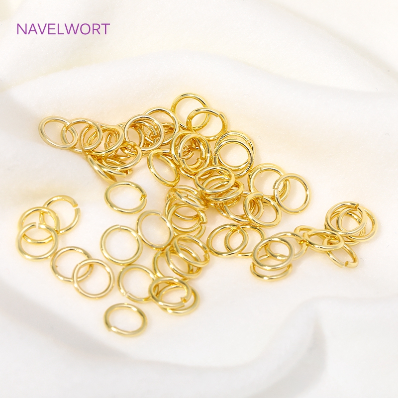 14K/18K Gold Plated Split Ring - Jewelry Making Jump Rings recension och pris