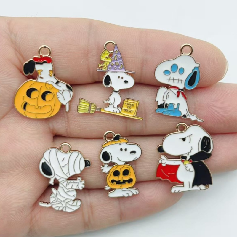 10Pcs Cute Halloween Cartoon P - Jewelry Making Charms recension och pris