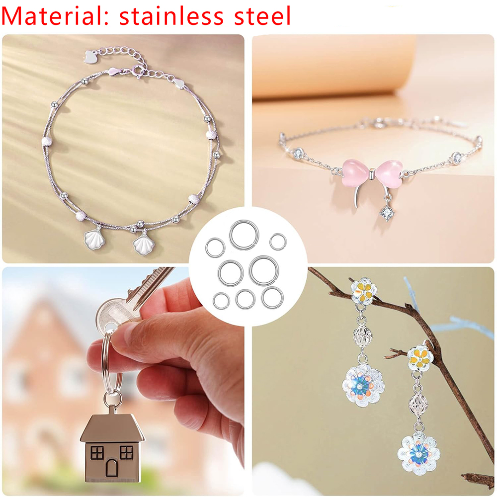 1200pcs Stainless Steel Jump R - Jewelry Making Jump Rings recension och pris