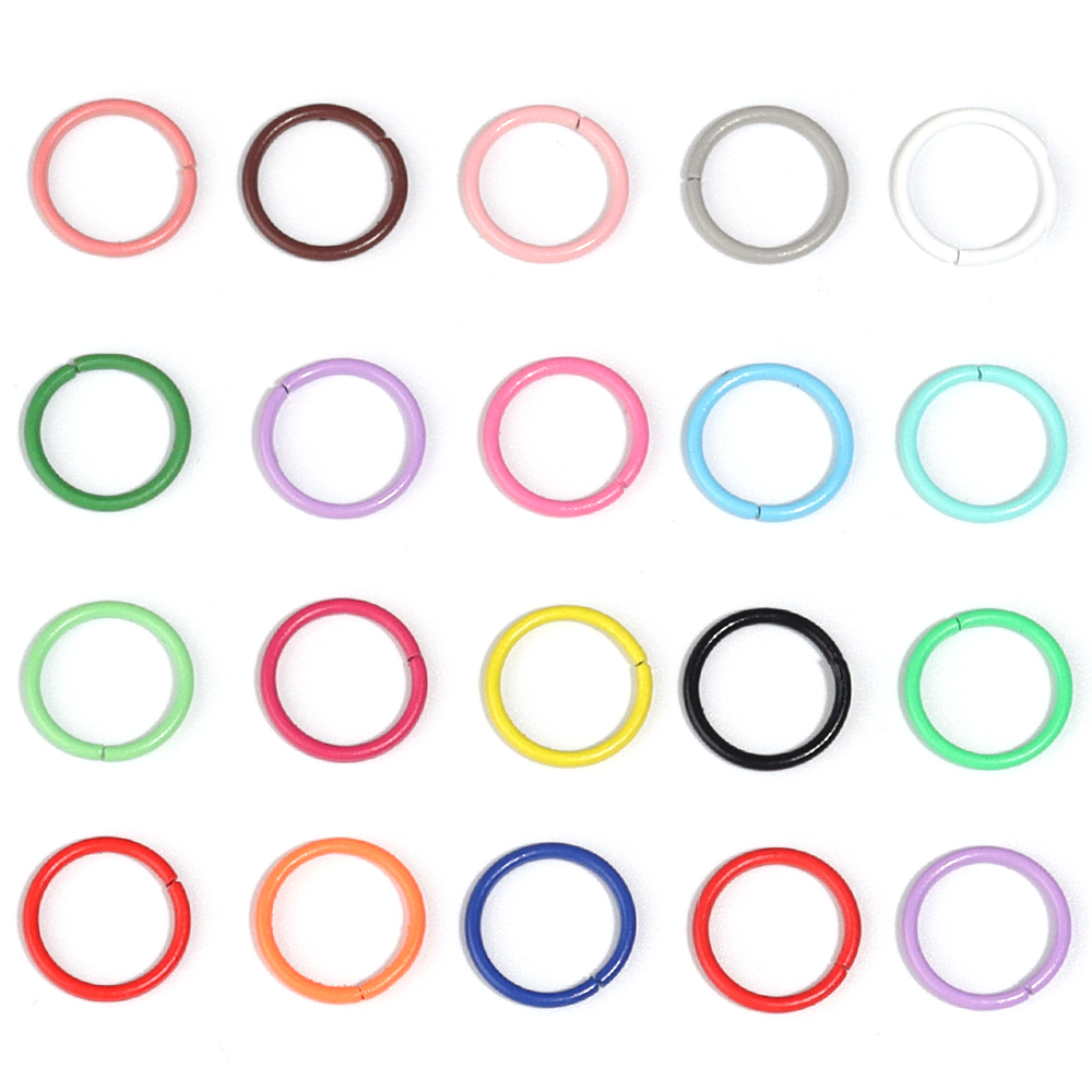 50pcs 8/10mm Iron Split Ring O - Jewelry Making Jump Rings recension och pris