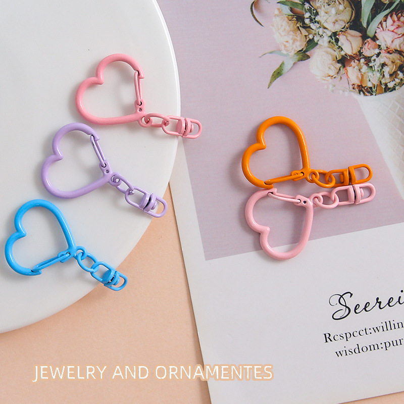 10Pcs Colorful Zinc Alloy Hear - Jewelry Making Jump Rings recension och pris