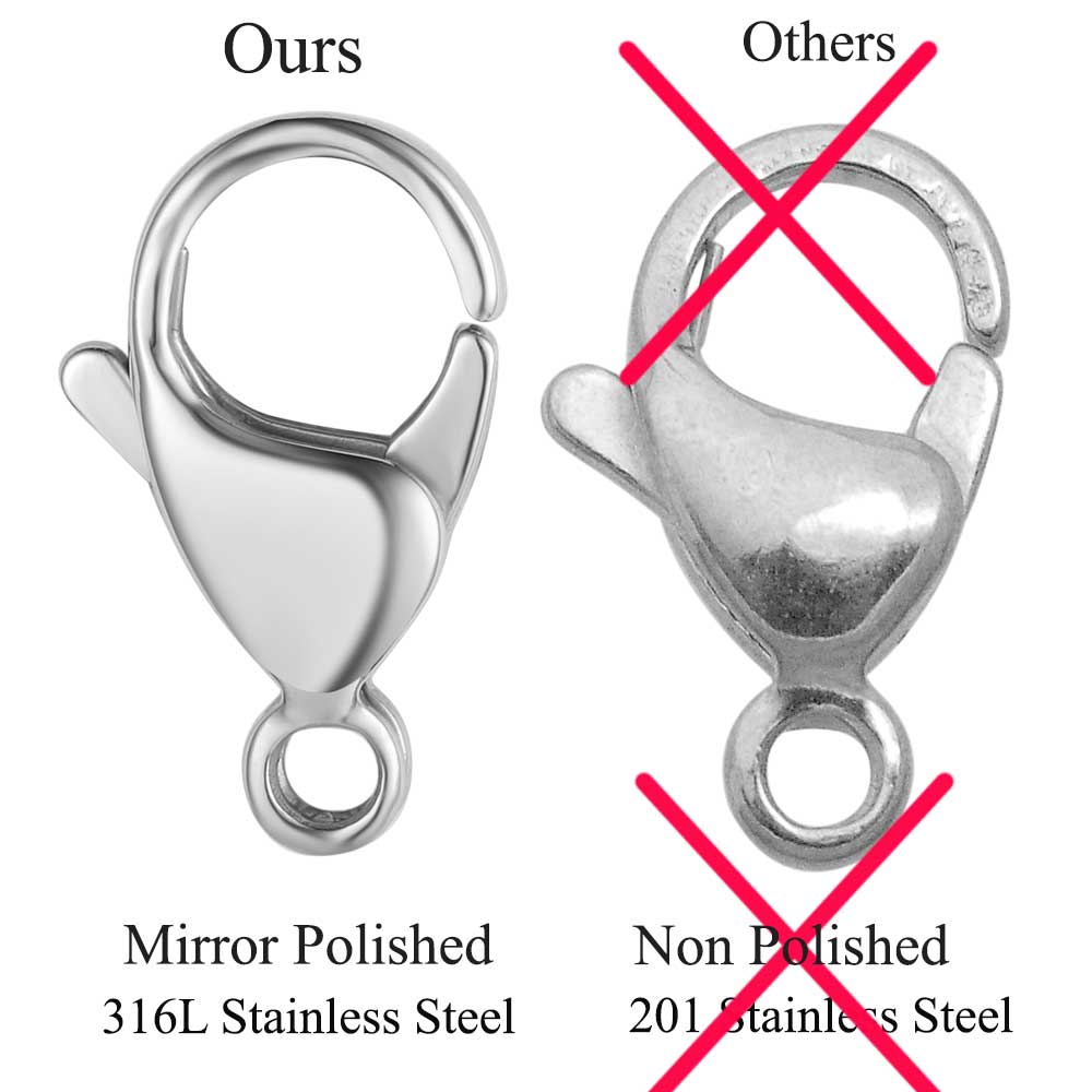 20/30/40 316L Stainless Steel  - Jewelry Making Findings recension och pris