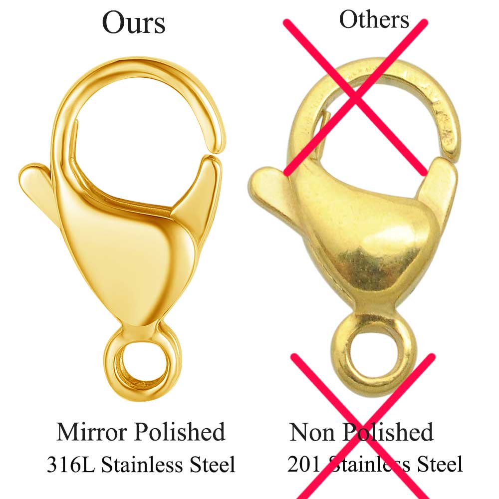 20/30/40 316L Stainless Steel  - Jewelry Making Findings recension och pris