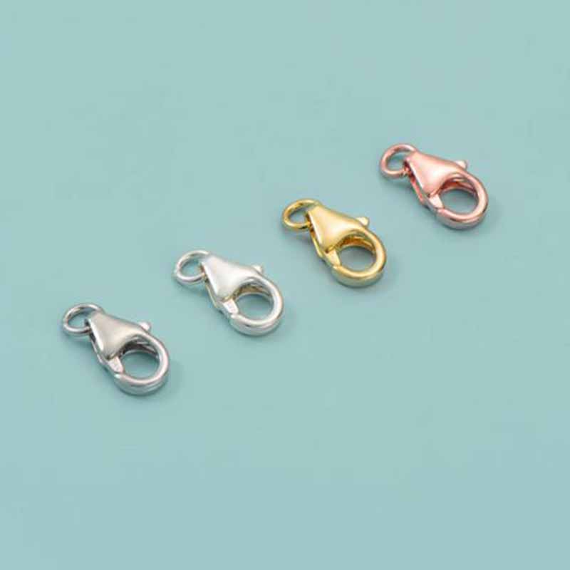 2pcs Genuine Real Pure Solid 9 - Lobster Clasp Silver recension och pris
