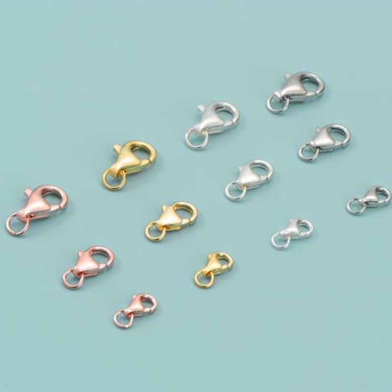 2pcs Genuine Real Pure Solid 9 - Lobster Clasp Silver recension och pris