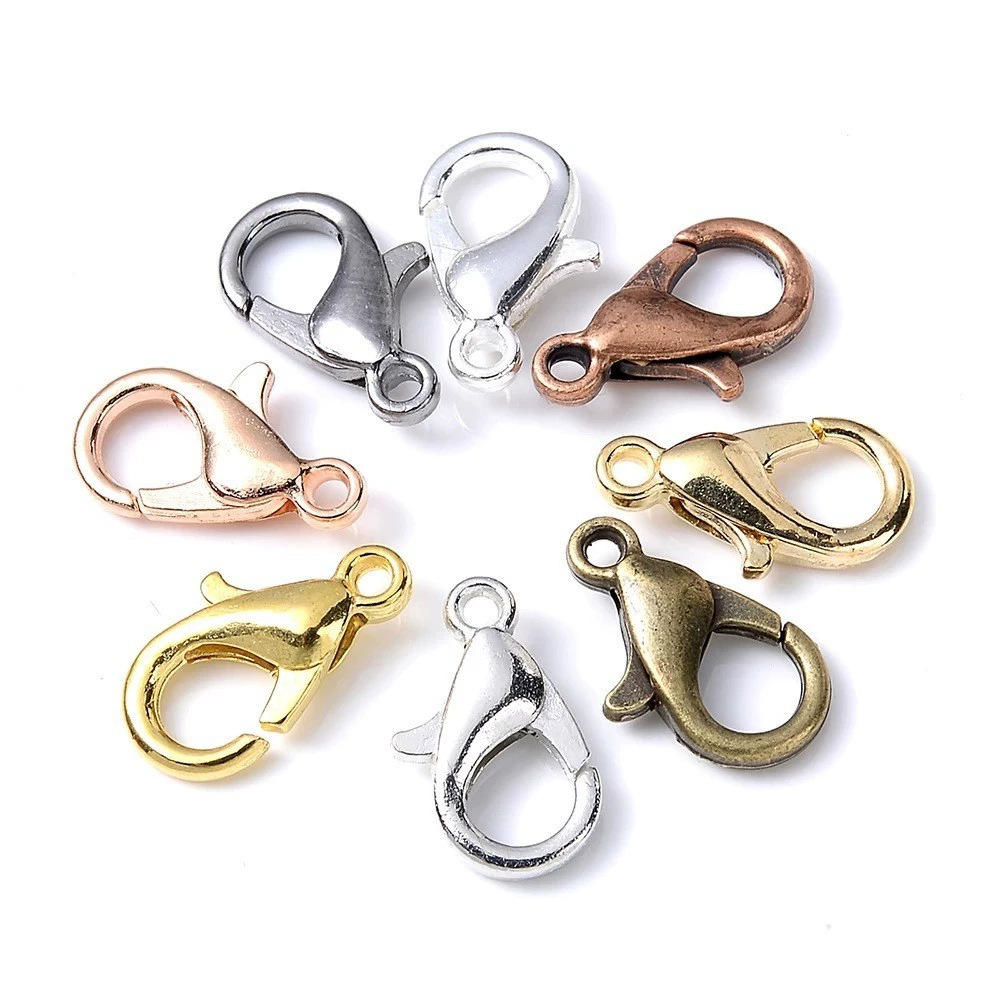 100pcs 9 12 14mm Zinc Alloy Lo - Jewelry Making Metal Supplies recension och pris