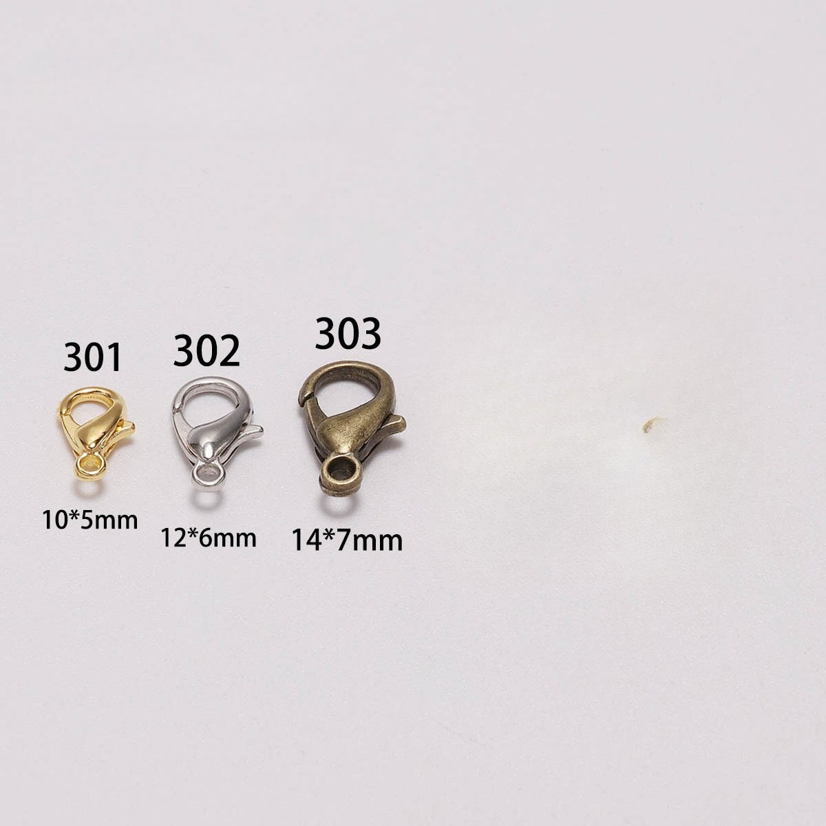 100pcs 9 12 14mm Zinc Alloy Lo - Jewelry Making Metal Supplies recension och pris