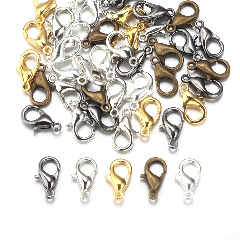 100pcs 9 12 14mm Zinc Alloy Lo - Jewelry Making Metal Supplies recension och pris