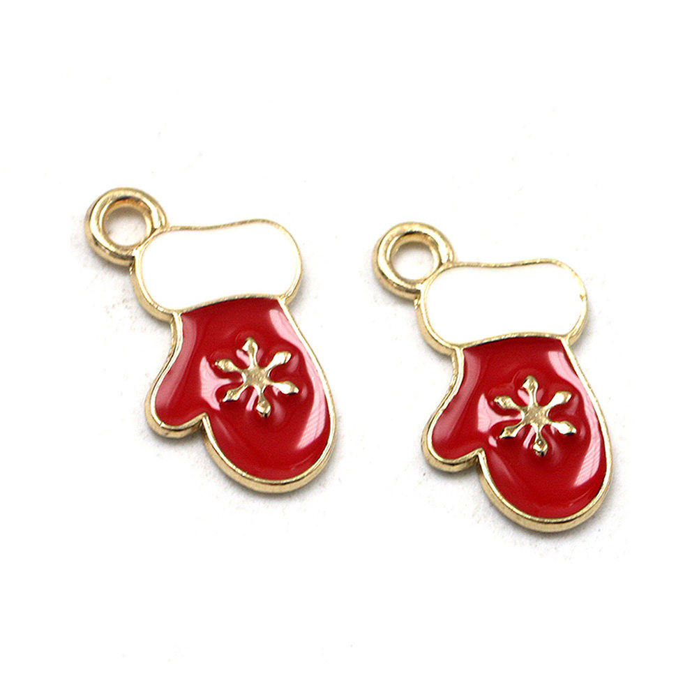10Pcs Christmas Glove Charms A - Jewelry Making Gloves recension och pris