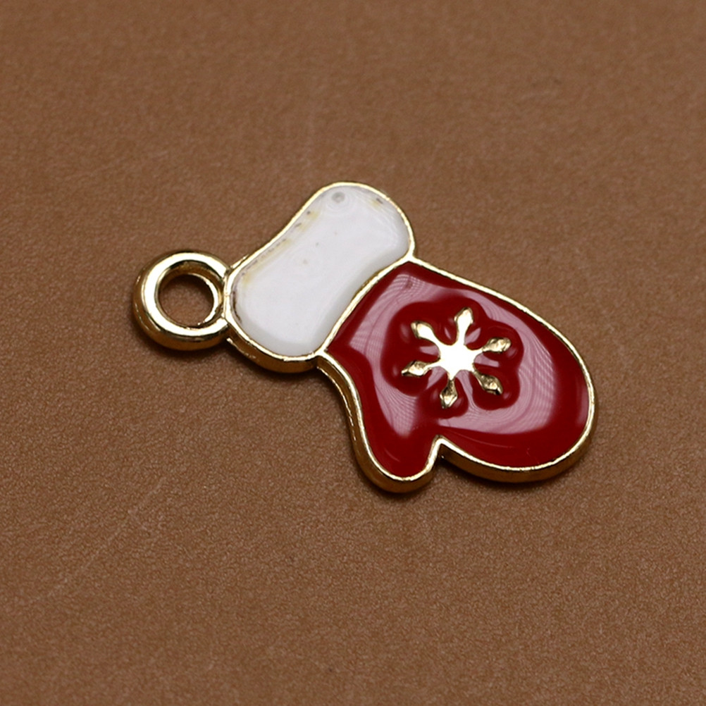 10Pcs Christmas Glove Charms A - Jewelry Making Gloves recension och pris