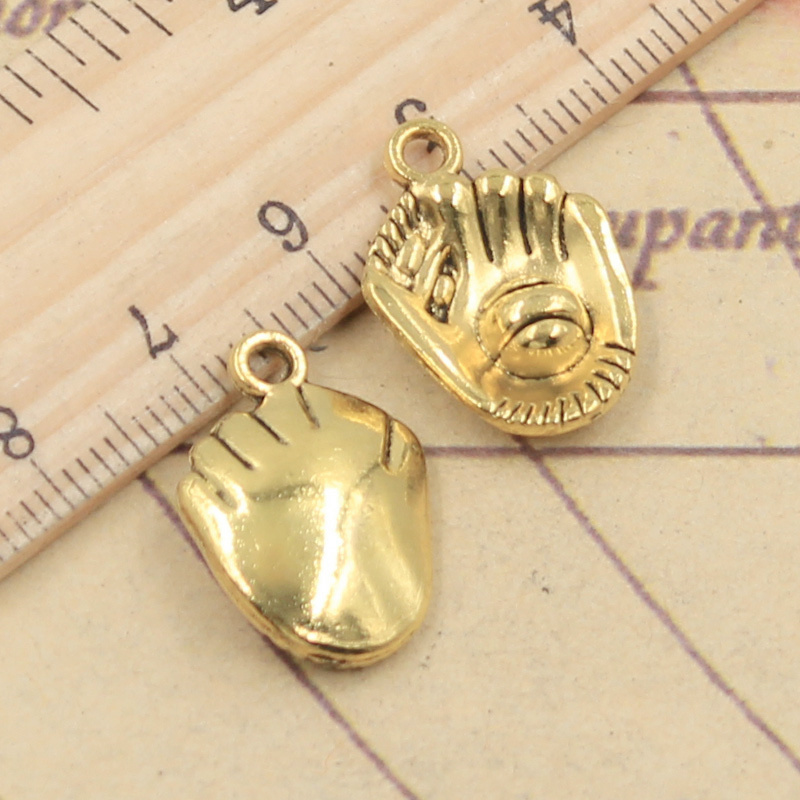 10pcs 3colors Charms Baseball  - Jewelry Making Gloves recension och pris