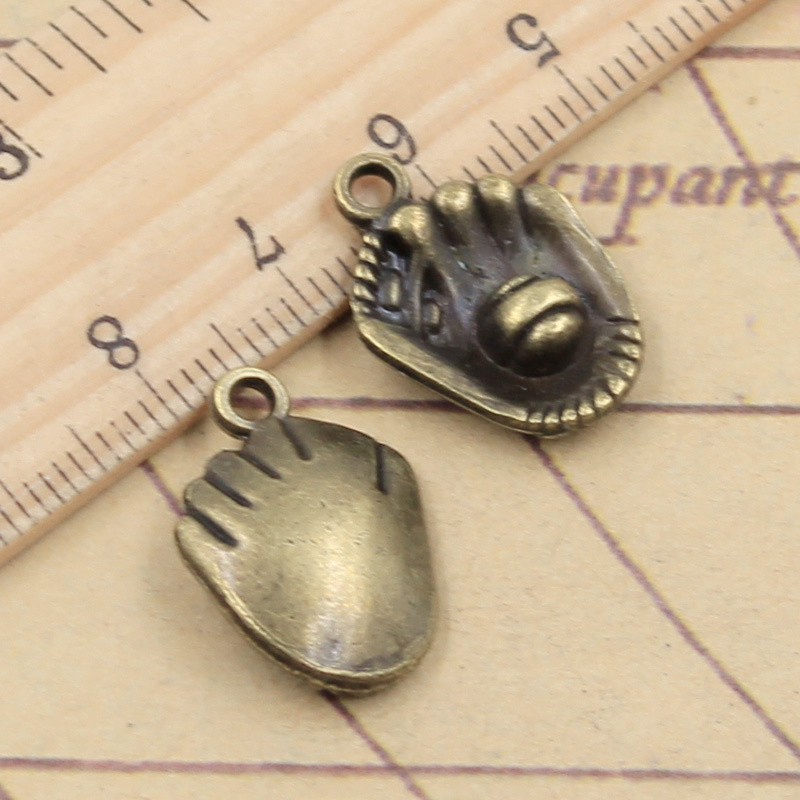 10pcs 3colors Charms Baseball  - Jewelry Making Gloves recension och pris