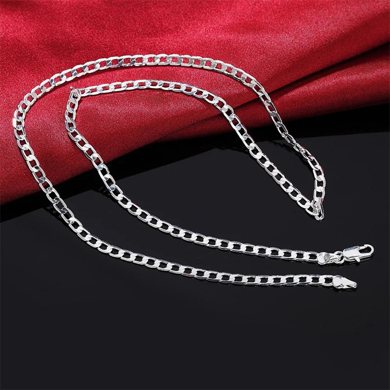 Men's 925 Sterling Silver Neck - Lobster Clasp Silver recension och pris