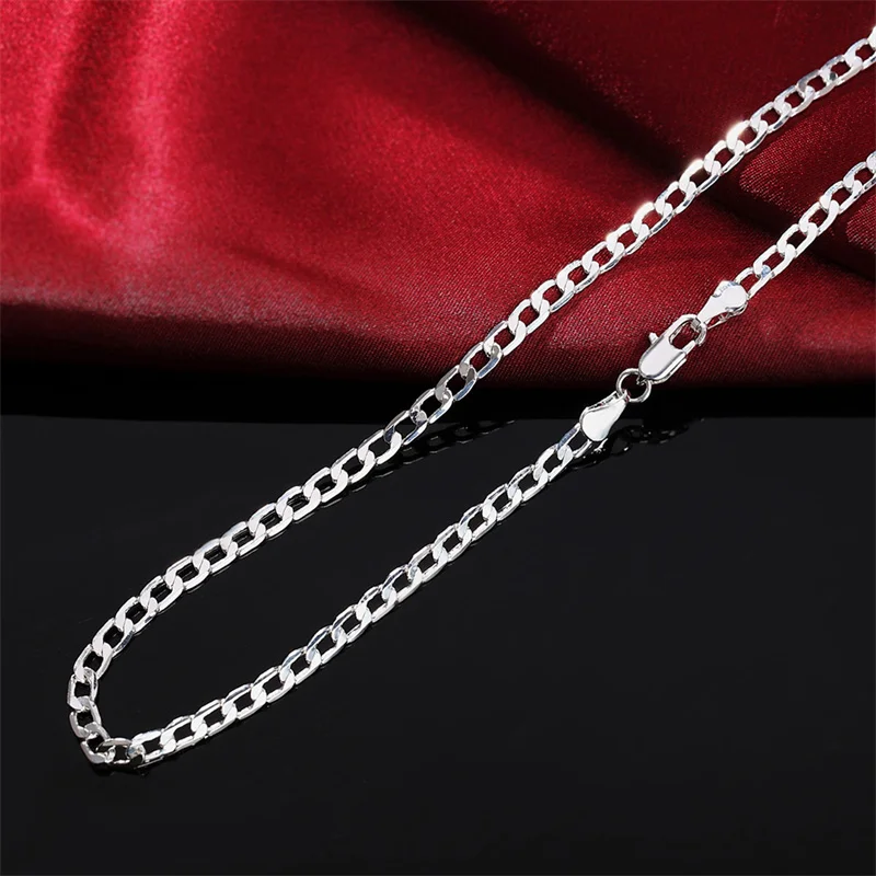Men's 925 Sterling Silver Neck - Lobster Clasp Silver recension och pris