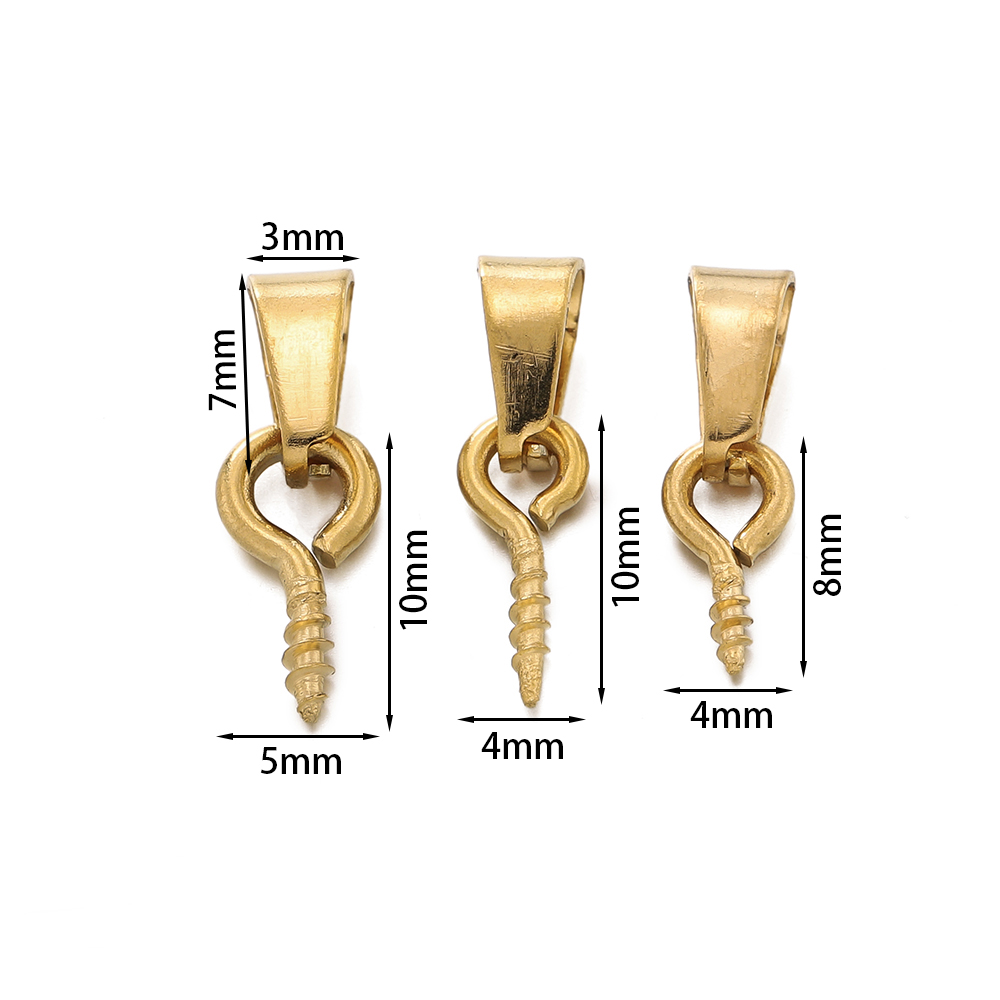 20Sets Stainless Steel Bail Cl - Jewelry Making Charms recension och pris