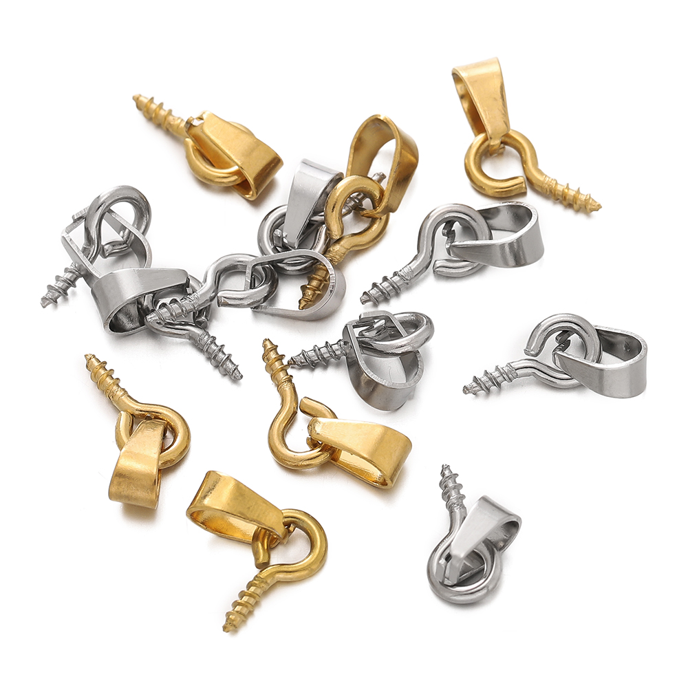 20Sets Stainless Steel Bail Cl - Jewelry Making Charms recension och pris