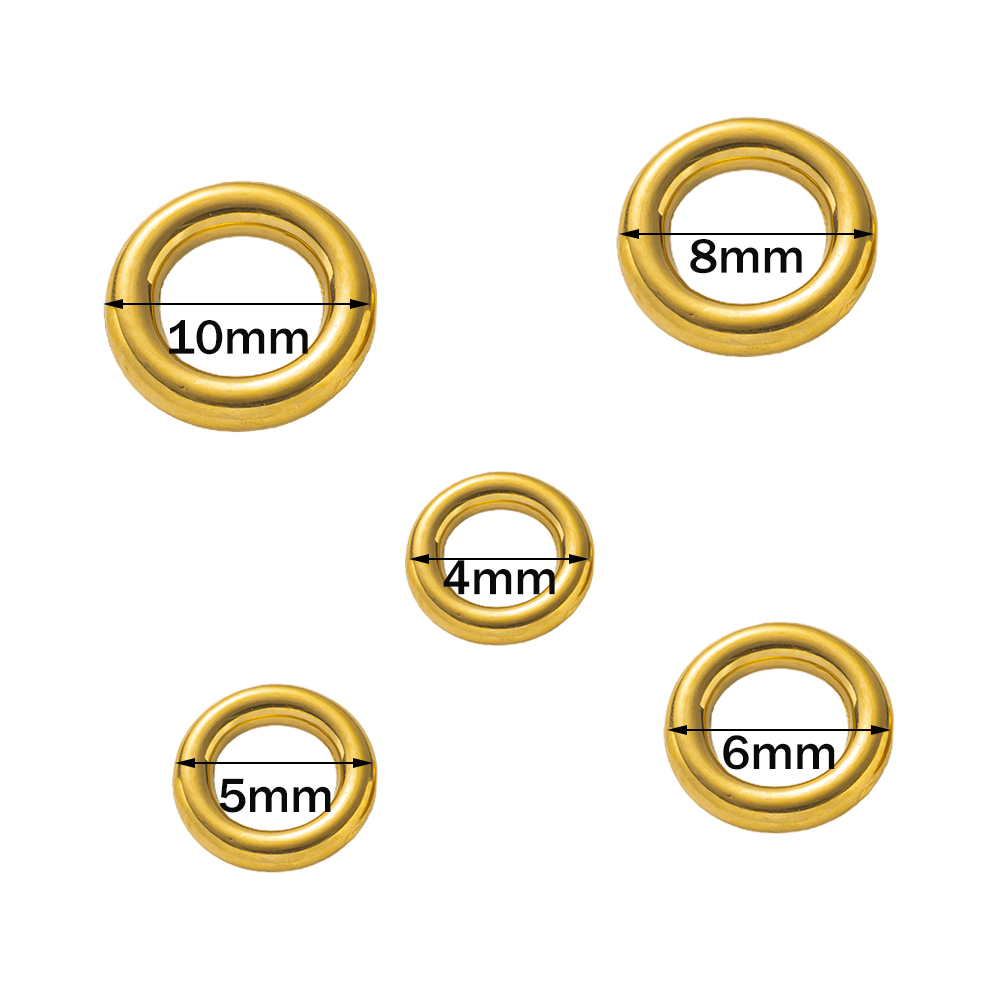 10pcs Stainless Steel Gold O R - Jewelry Making Jump Rings recension och pris