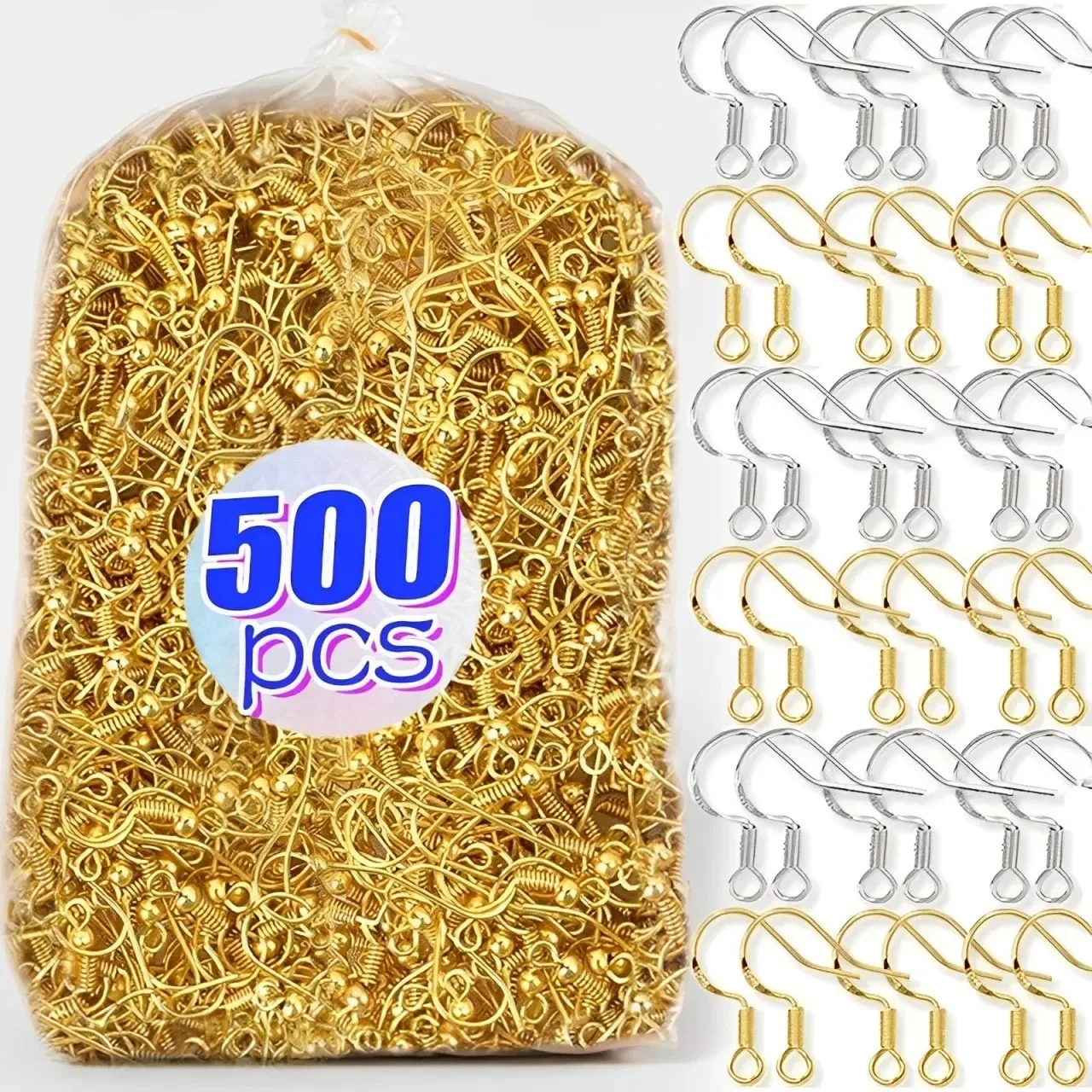 100-500Pcs Stainless Steel Ear - Jewelry Making Findings recension och pris