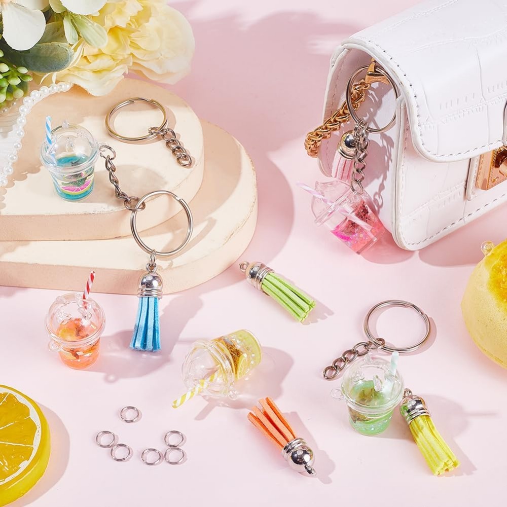 35Pcs DIY 5 Sets Bubble Tea Ke - Jewelry Making Charms recension och pris