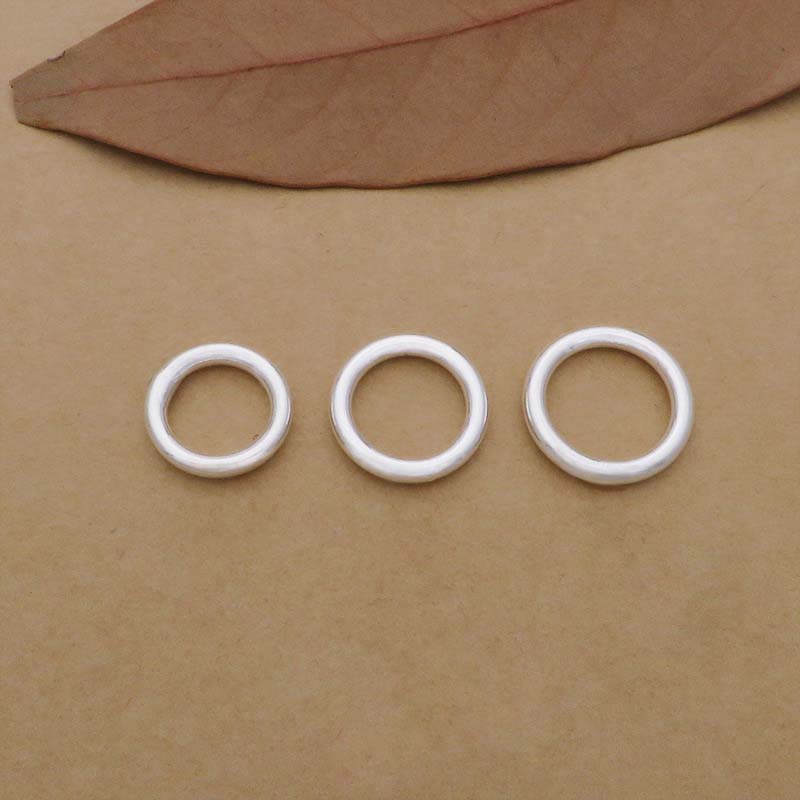 10pcs Genuine Real Pure Solid  - Jewelry Making Jump Rings recension och pris