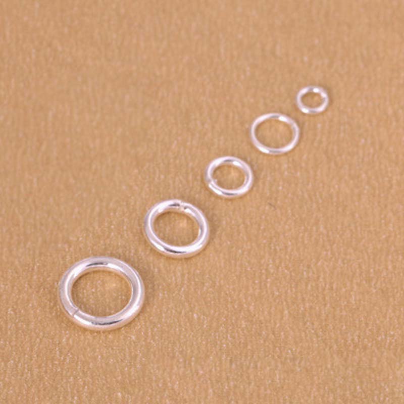 10pcs Genuine Real Pure Solid  - Jewelry Making Jump Rings recension och pris
