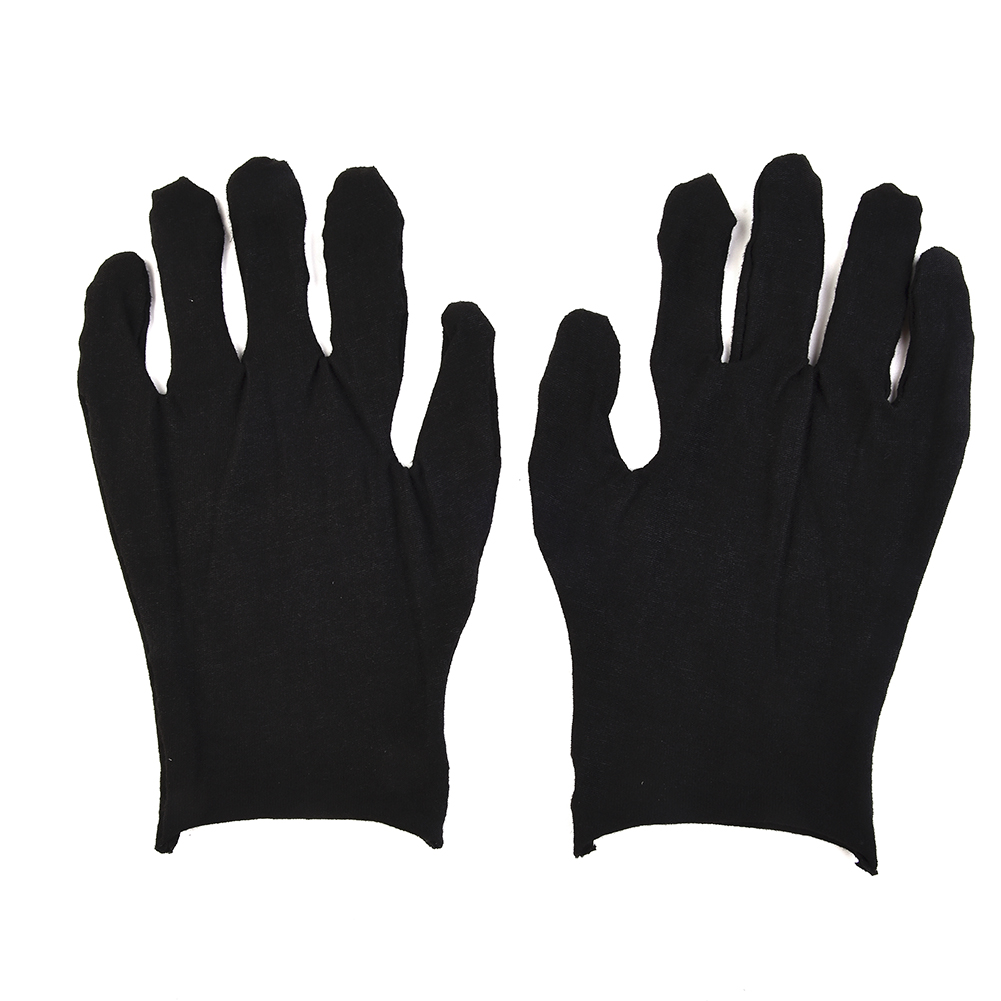 12 Pairs Black Cotton Gloves S - Jewelry Making Gloves recension och pris