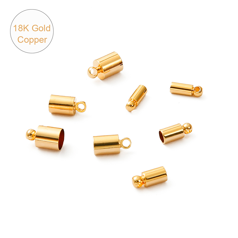 18K Gold Plated 4Pcs Copper Ca - Eyepin Ball End recension och pris
