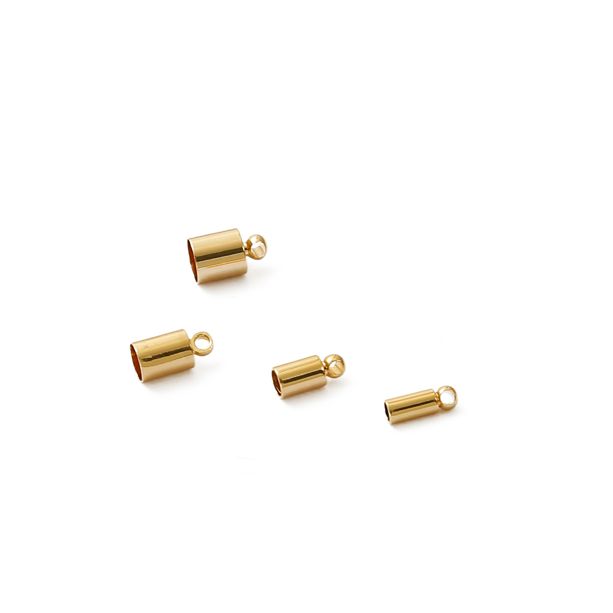 18K Gold Plated 4Pcs Copper Ca - Eyepin Ball End recension och pris