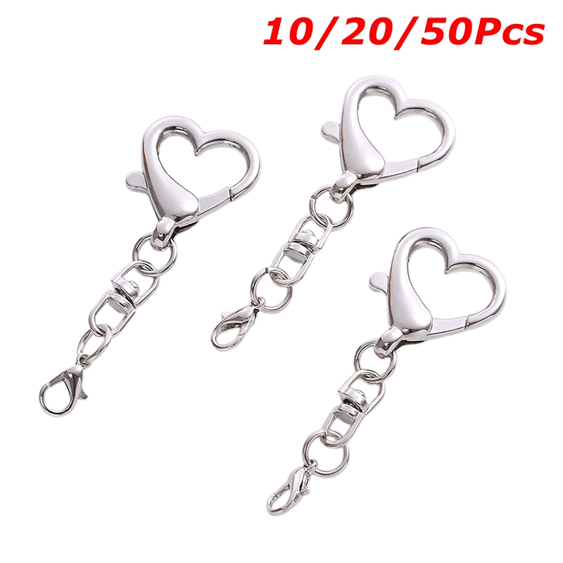 10/20/50Pieces Unique Alloy He - Lobster Clasp Silver recension och pris
