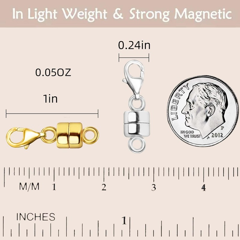 Magnetic Necklace Clasps and C - Lobster Clasp Silver recension och pris