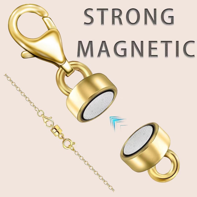 Magnetic Necklace Clasps and C - Lobster Clasp Silver recension och pris