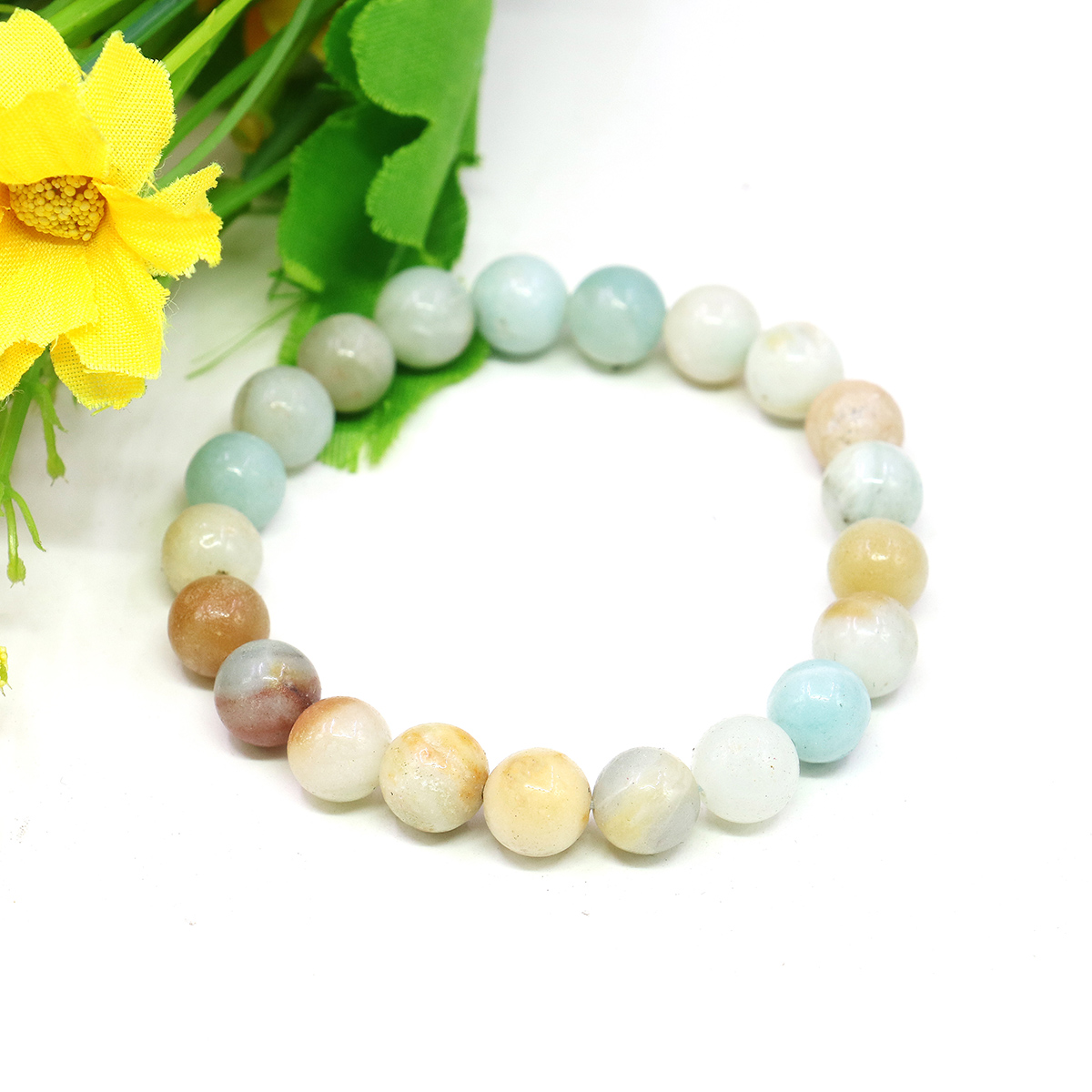 8mm Natural Round Blue Amazon  - Jewelry Making Amazon recension och pris