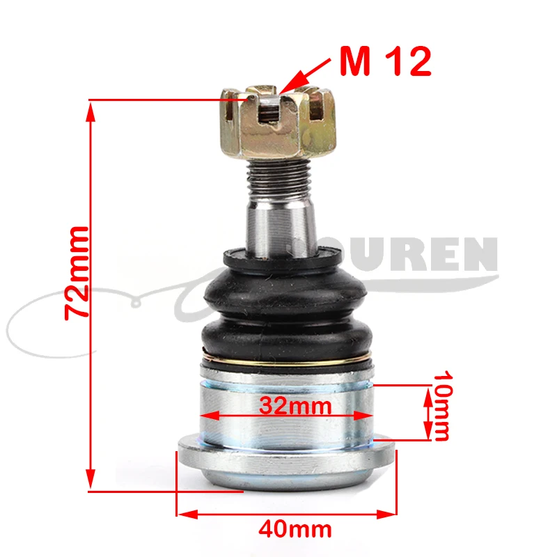 1 Pair M12X10 Ball Joint Tie R - Eyepin Ball End recension och pris