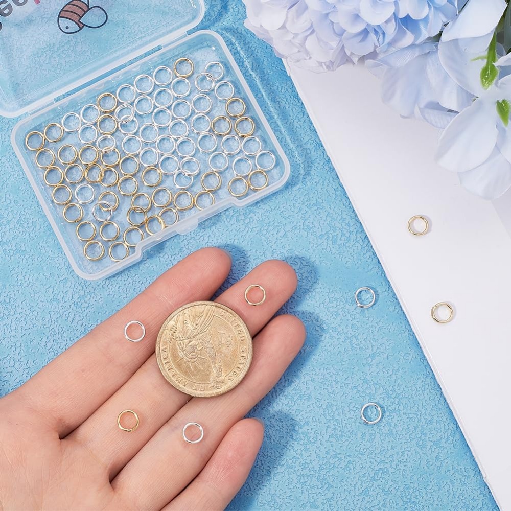 1 Box 80Pcs Split Jump Ring 24 - Jewelry Making Jump Rings recension och pris