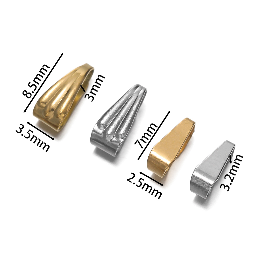 50Pcs/Pack Stainless Steel Buc - Jewelry Making Charms recension och pris