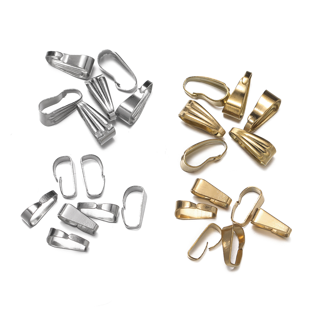 50Pcs/Pack Stainless Steel Buc - Jewelry Making Charms recension och pris