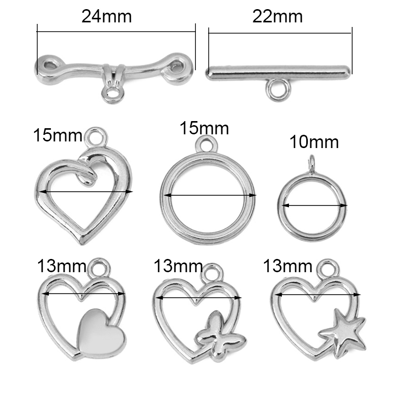 5sets PVD Never Fade Stainless - Jewelry Making Metal Supplies recension och pris