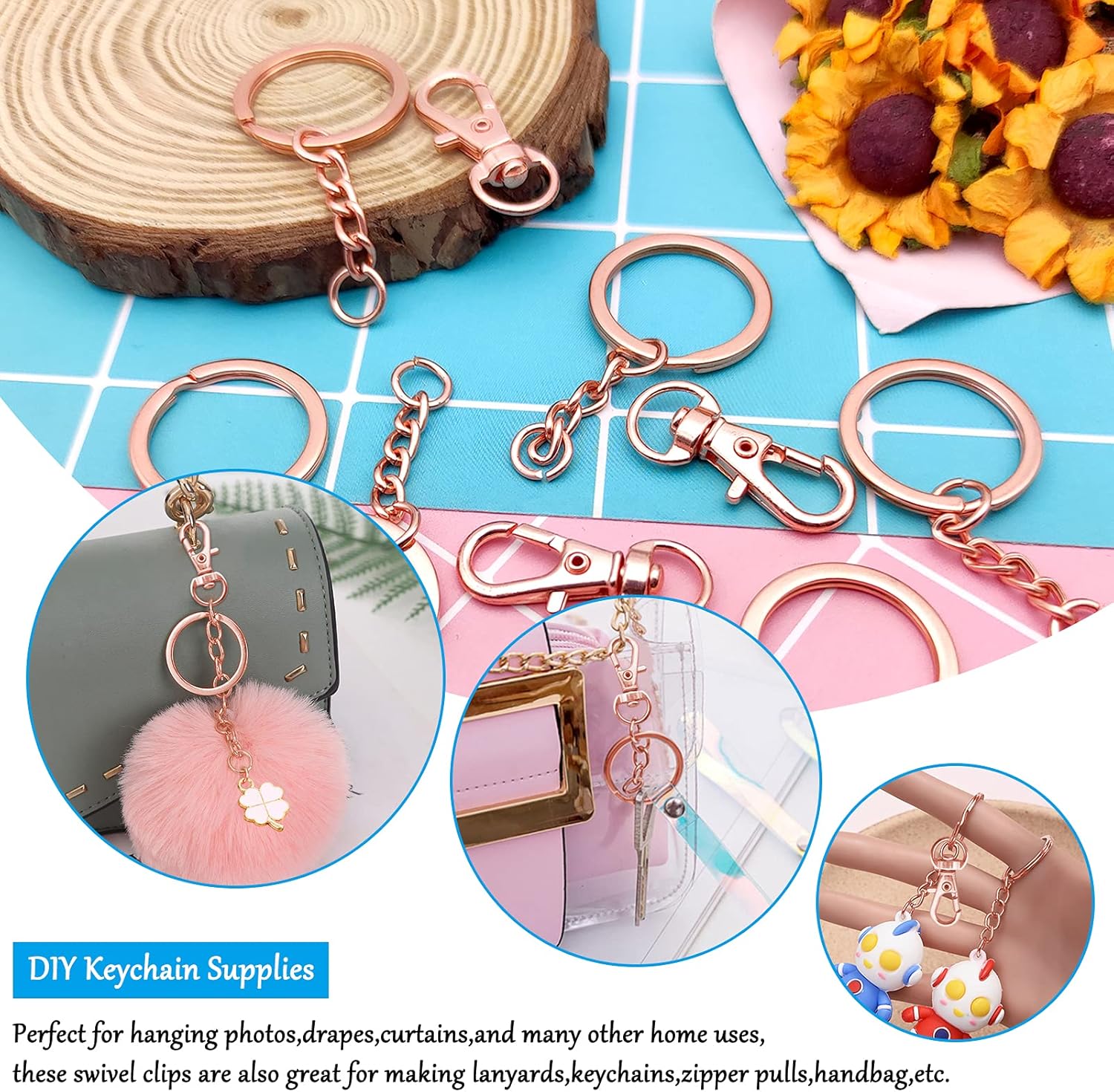 15/30 Set Swivel Lobster Clasp - Jewelry Making Jump Rings recension och pris